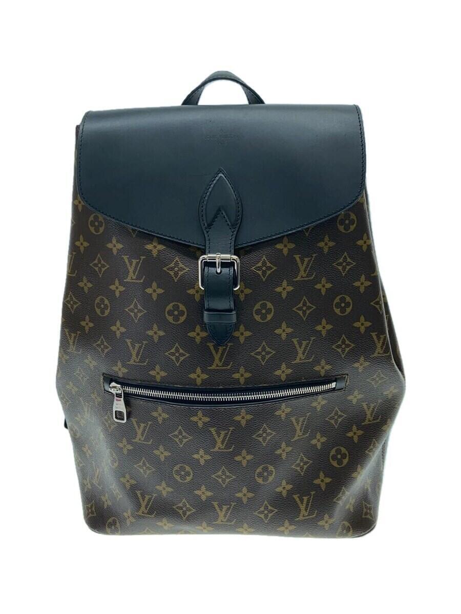 LOUIS VUITTON◆パルク_モノグラム・マカサー_BRW/PVC/BRW