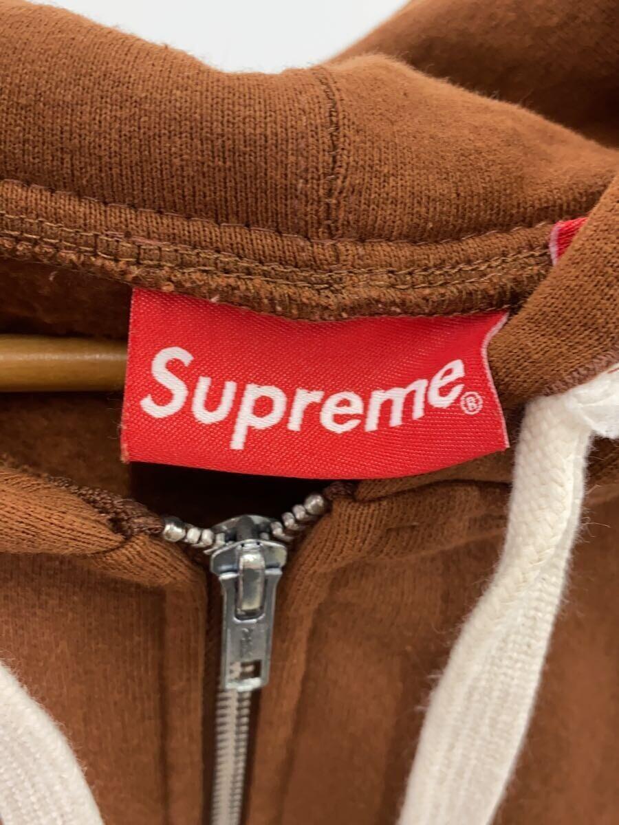 Supreme◆ジップパーカー/L/コットン/BRW_画像3