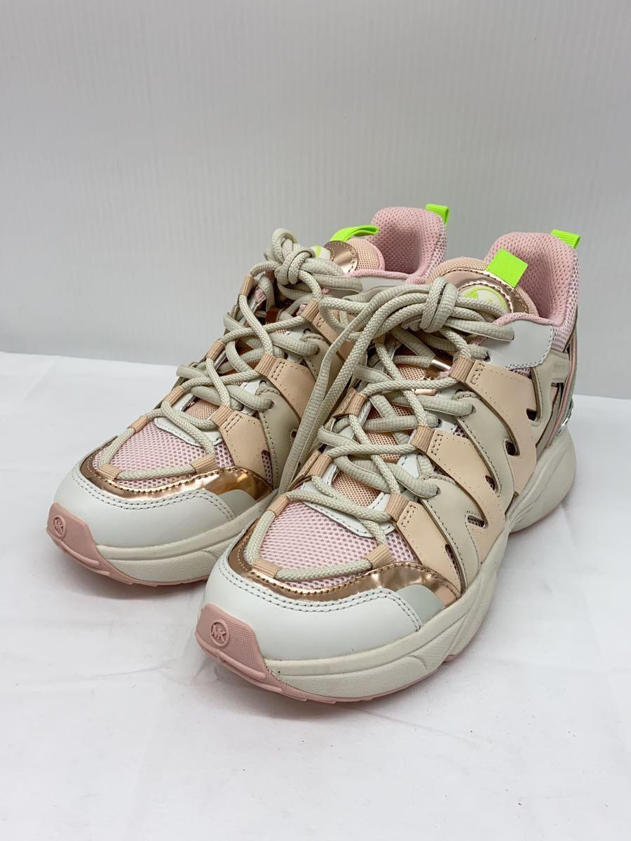 MICHAEL KORS◆マイケルコース/ハイカットスニーカー/US6/ピンクK/レザー MICHAEL KORS◆マイケルコース/ハイカットスニーカー/US6/ピンクK/レザー