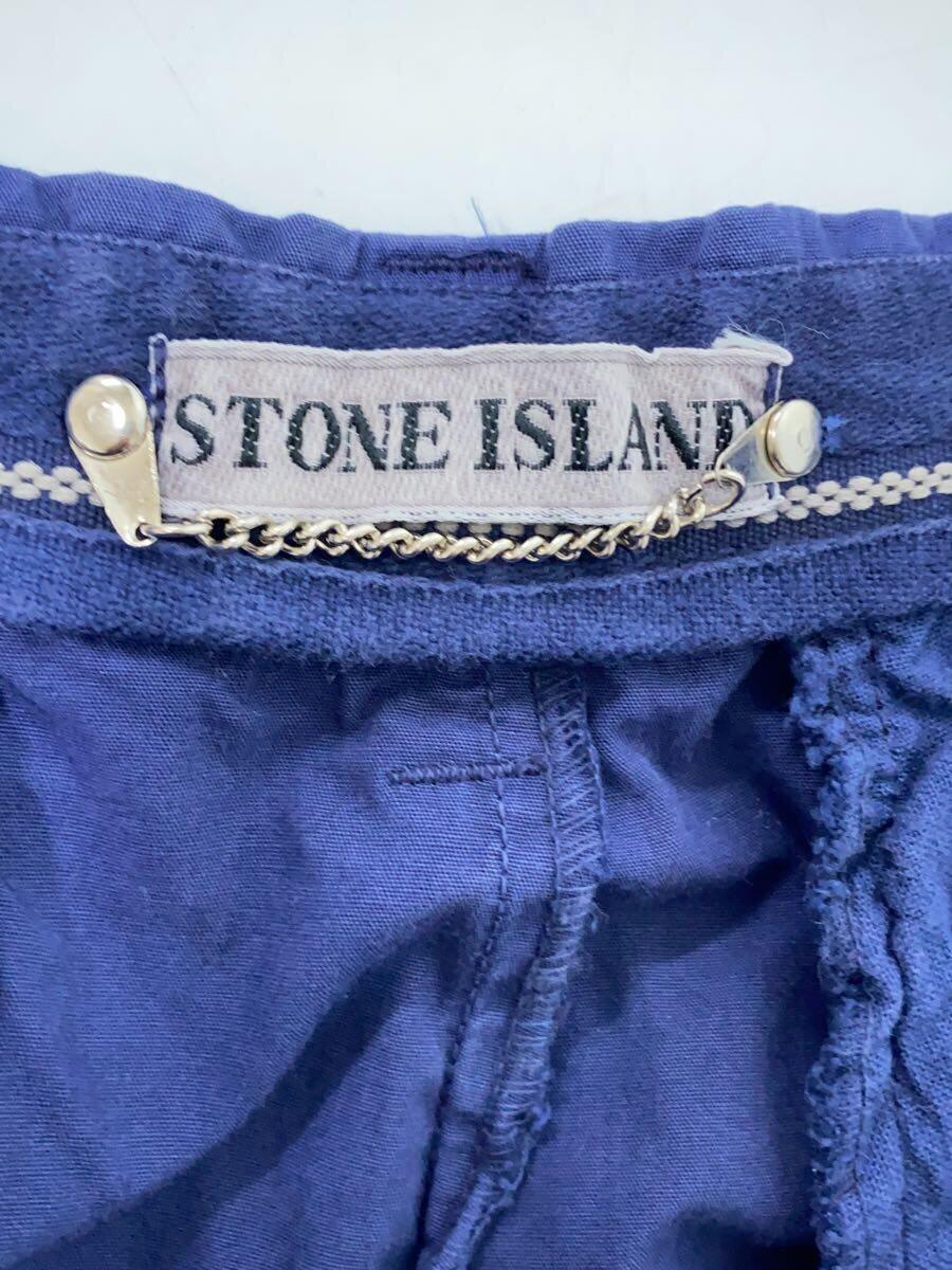 STONE ISLAND◆スレ有 80s コットントラウザー マッシモオスティ期 ストレートパンツ 48 コットン NVY_画像4