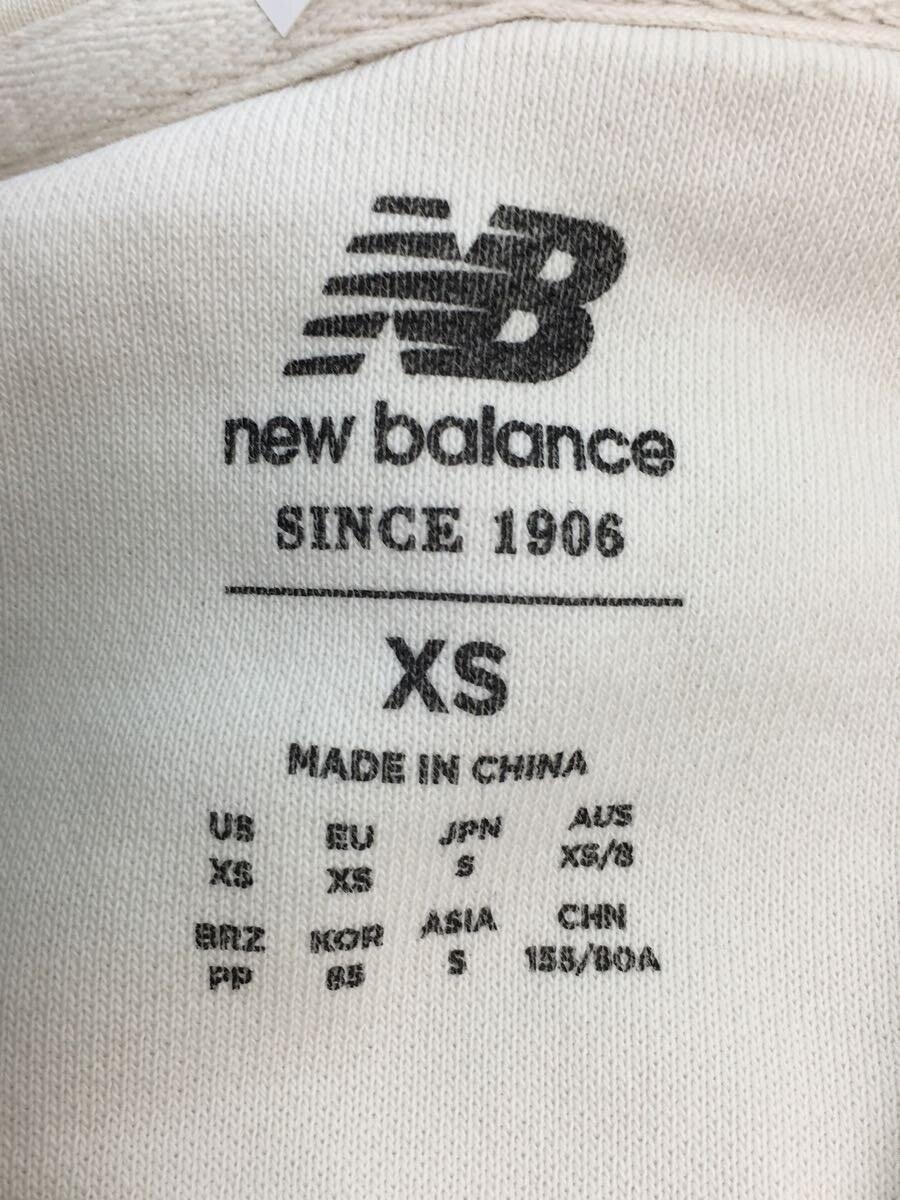 NEW BALANCE◆パーカー/XS/コットン/CRM/無地/f2201ngb890/ブランド名刺繍_画像3