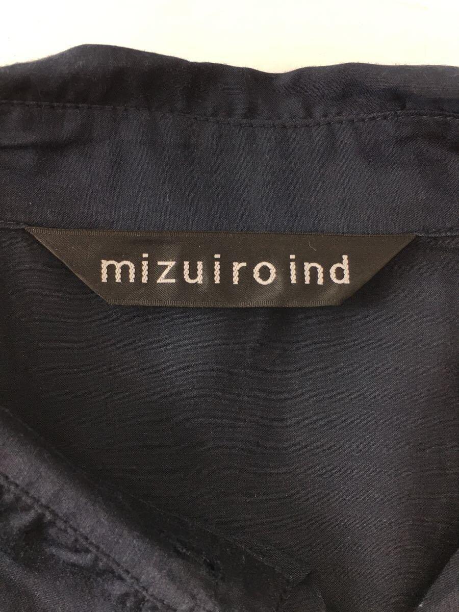 mizuiro ind◆シャツワンピース/-/コットン/NVY/無地_画像3