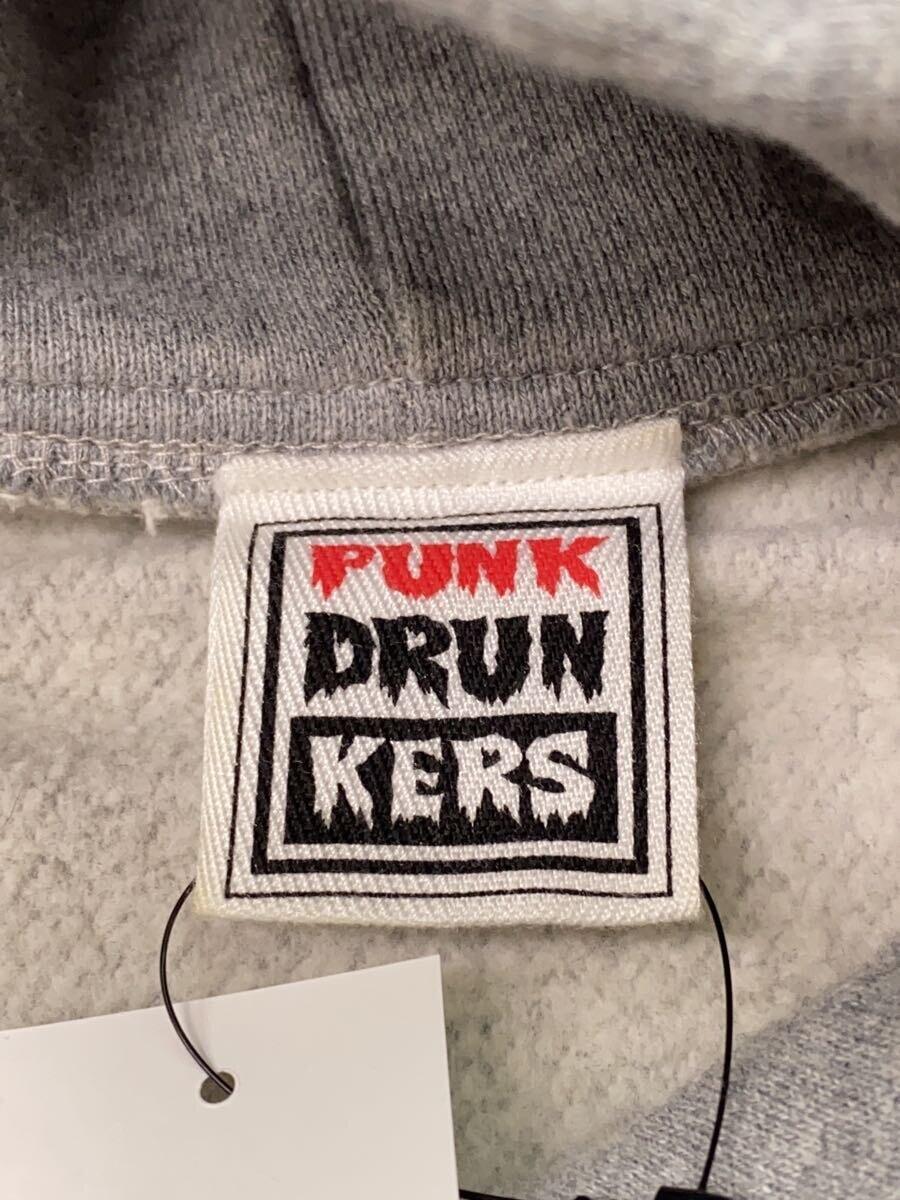 PUNK DRUNKERS◆パーカー/L/コットン/GRY_画像3