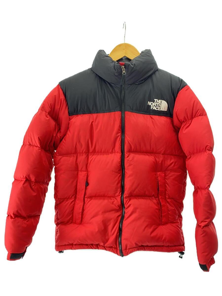 THE NORTH FACE◆NUPTSE DOWN JKT_ヌプシダウンジャケット/L/ナイロン/RED_画像1