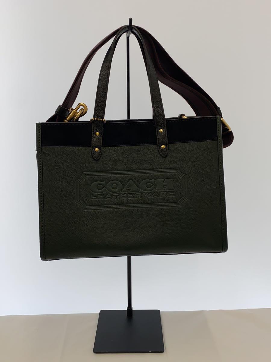 COACH◆ハンドバッグ/-/KHK/C0777/背面一部変色アリ