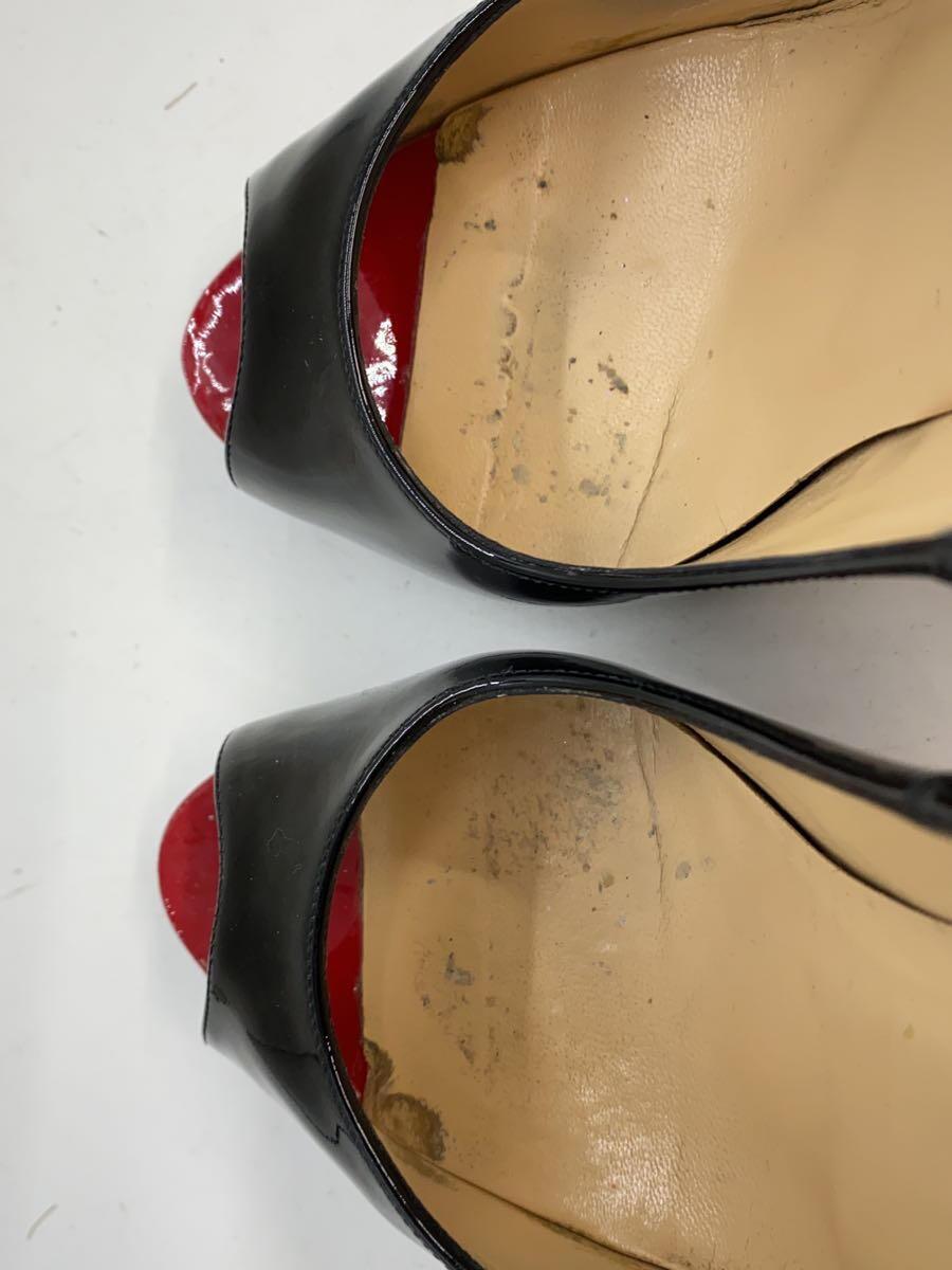 Christian Louboutin◆NEW VERY PRIVE 120 PATENT/パンプス/EUR37.5/ブラック/レザー_画像6