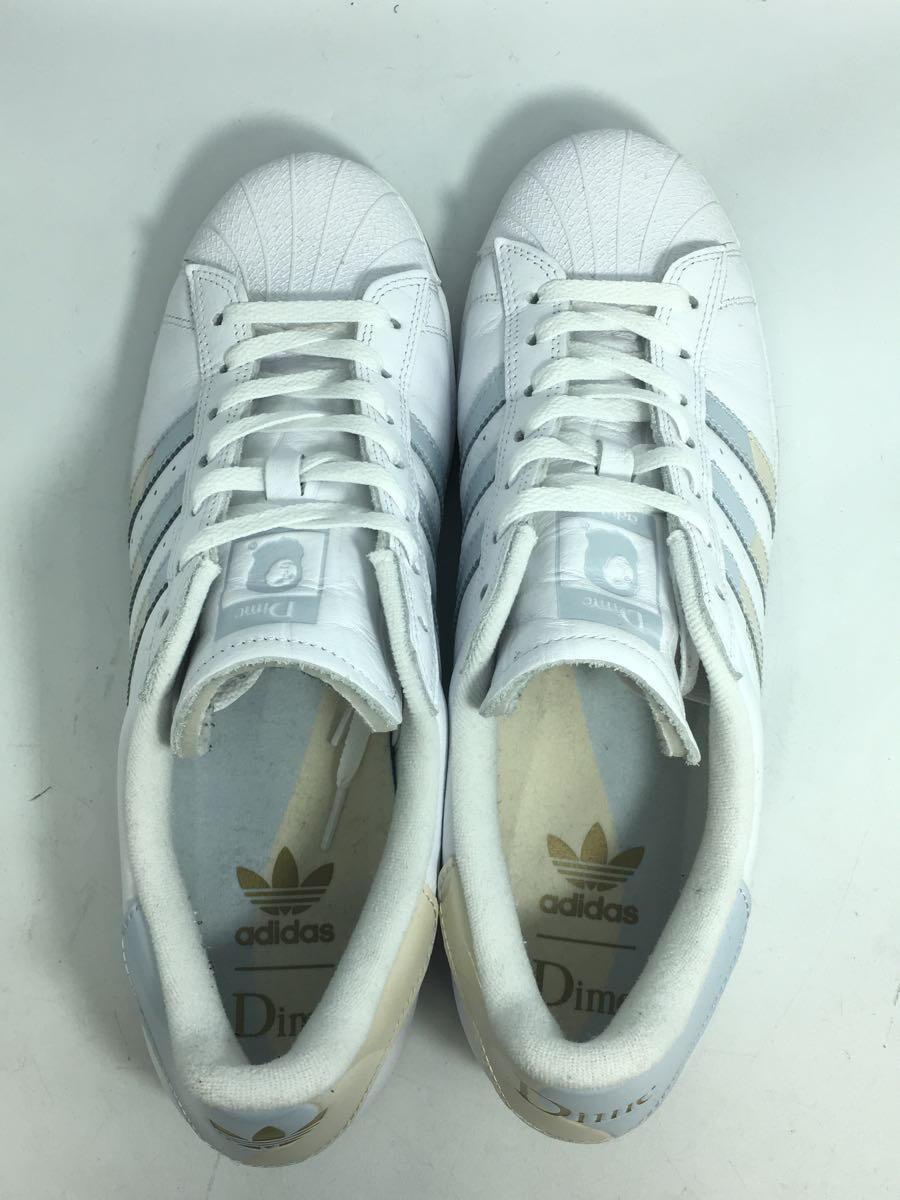 adidas◆DIME SUPERSTAR ADV_DIME スーパースター ADV/30cm/WHT/レザー_画像3