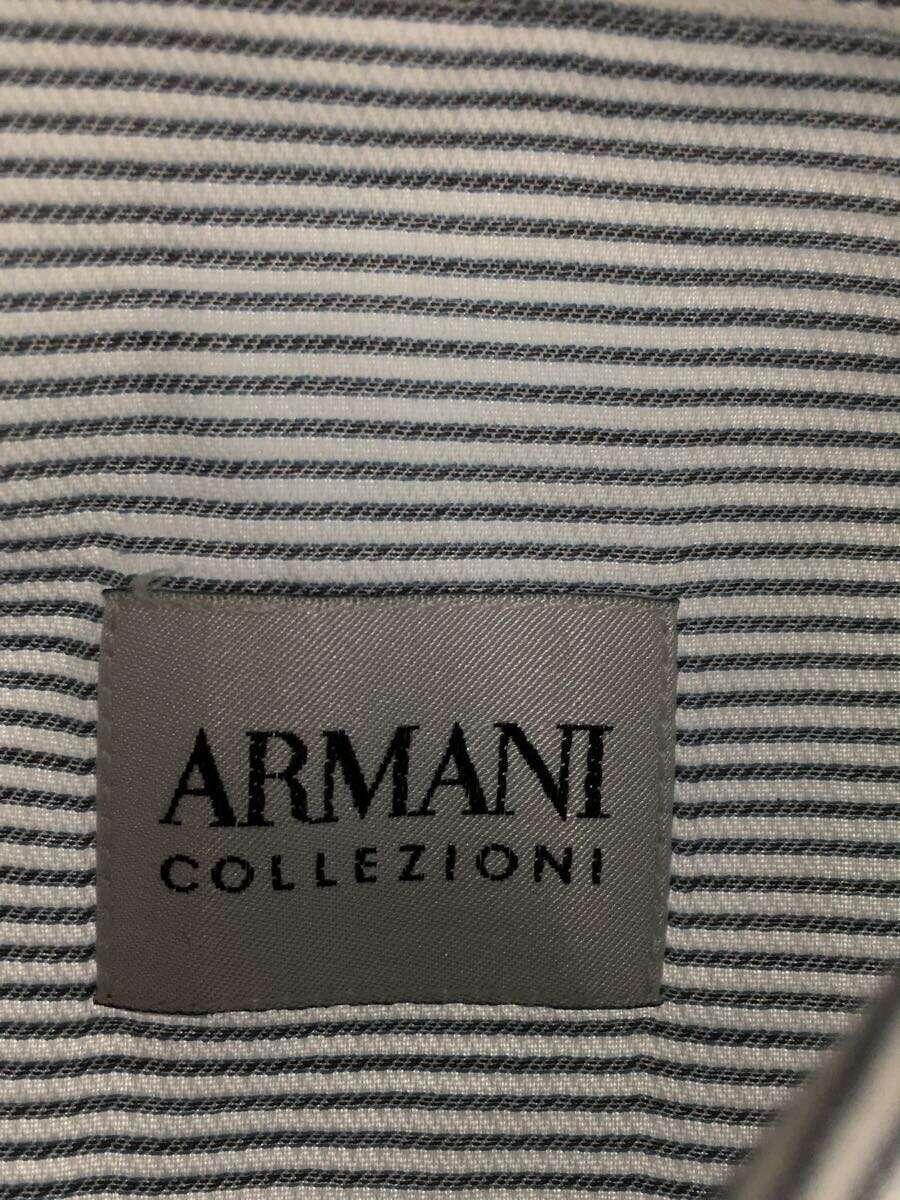 ARMANI COLLEZIONI◆半袖シャツ/40/コットン/グレー/ストライプ_画像3