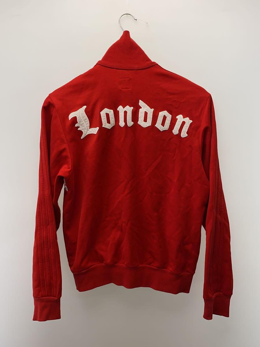 adidas◆アディダス/London/トラックジャケット/M/コットン/RED_画像2