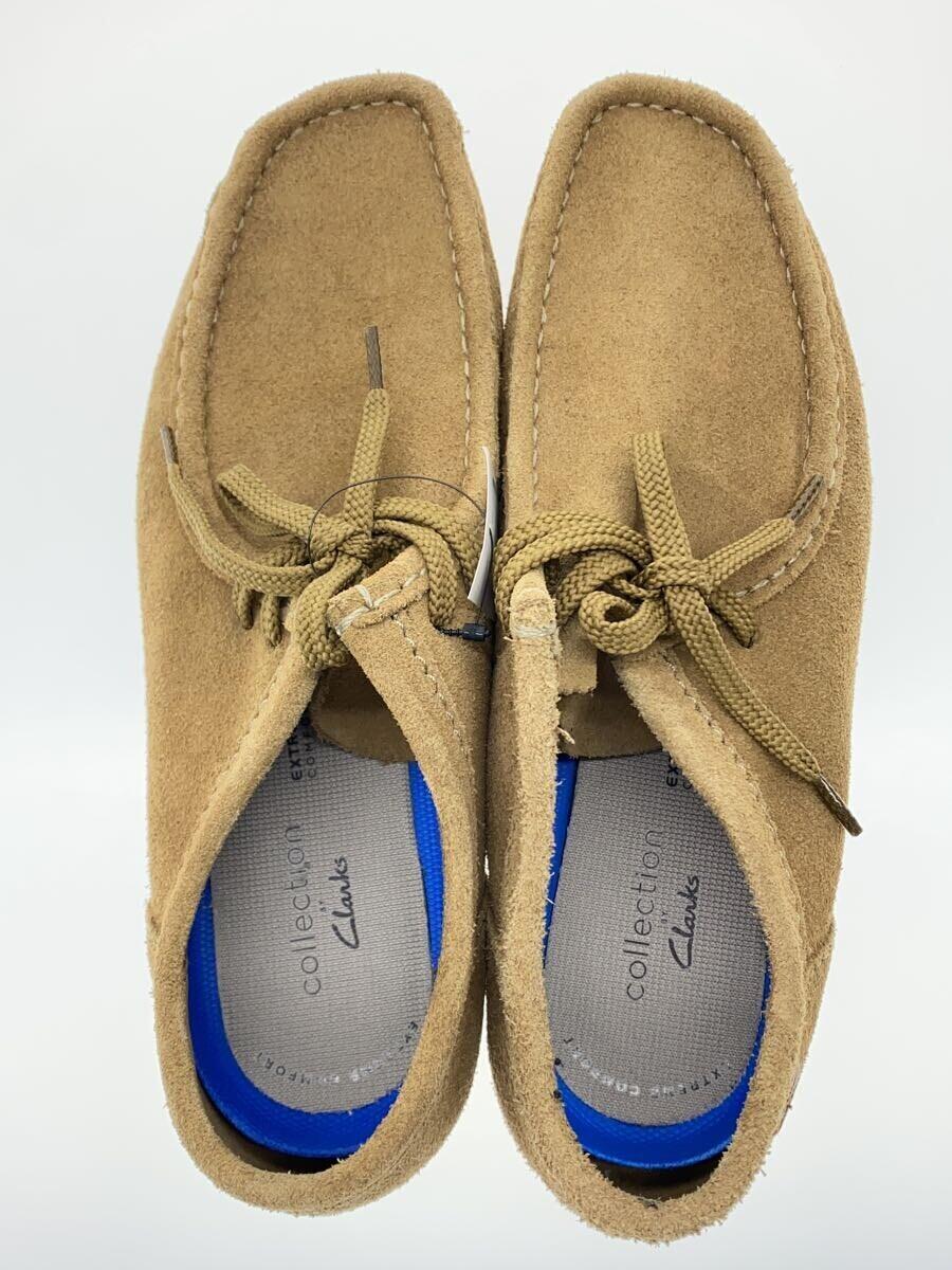 Clarks◆デッキシューズ/UK8.5/BEG/スウェード/61361589_画像3