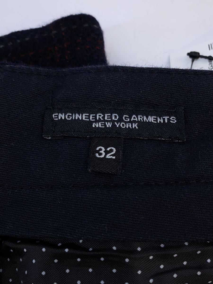 Engineered Garments◆ウールベイカー/ストレートパンツ/32/ウール/NVY/チェック_画像4