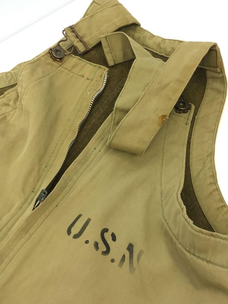 US.NAVY◆推定40s/デッキオーバーオール/棒TALON/オーバーオール/KHK_画像3