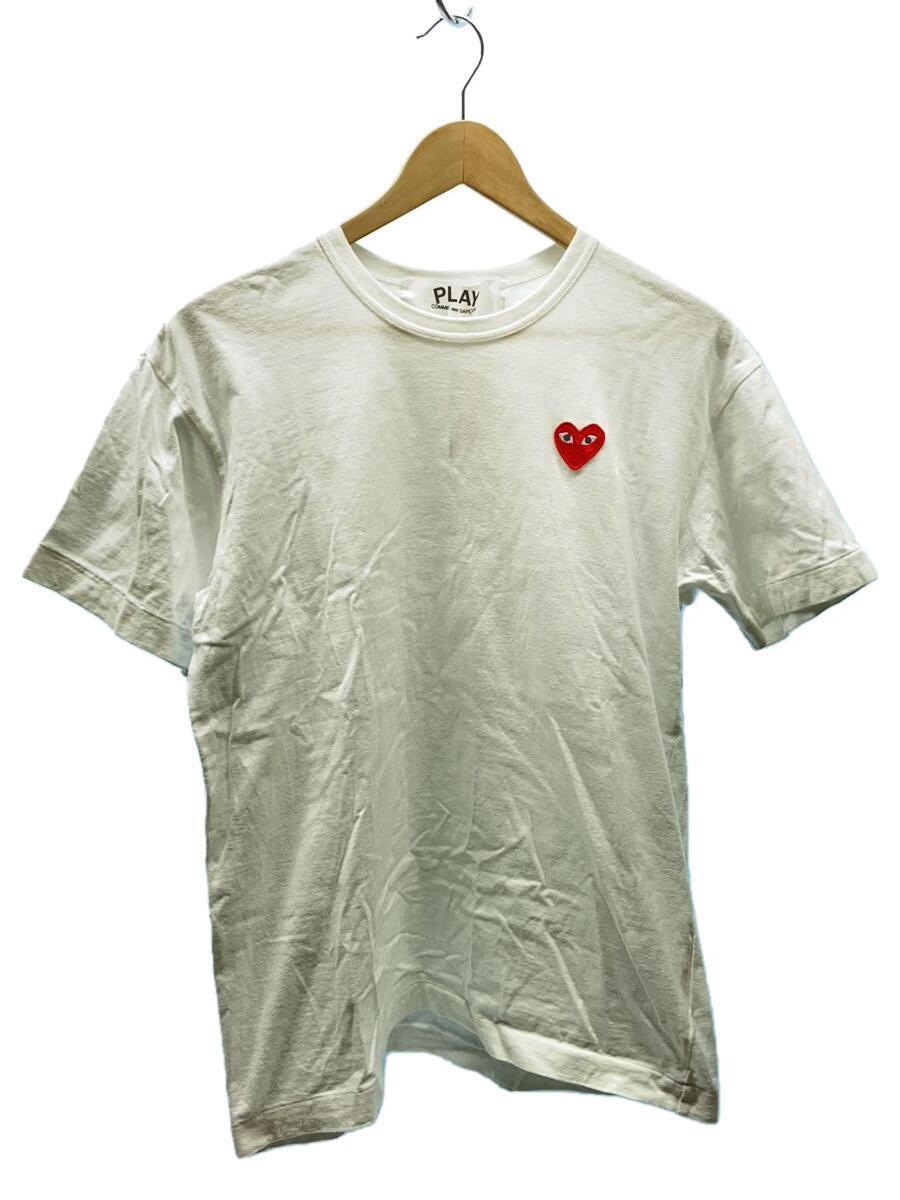 PLAY COMME des GARCONS◆Tシャツ/XL/コットン/WHT_画像1