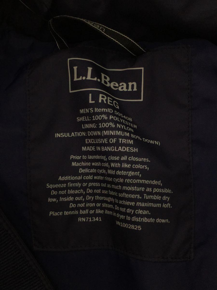 L.L.Bean◆TRAIL DOWN JACKET/ダウンジャケット/L/ポリエステル/NVY/505408_画像3