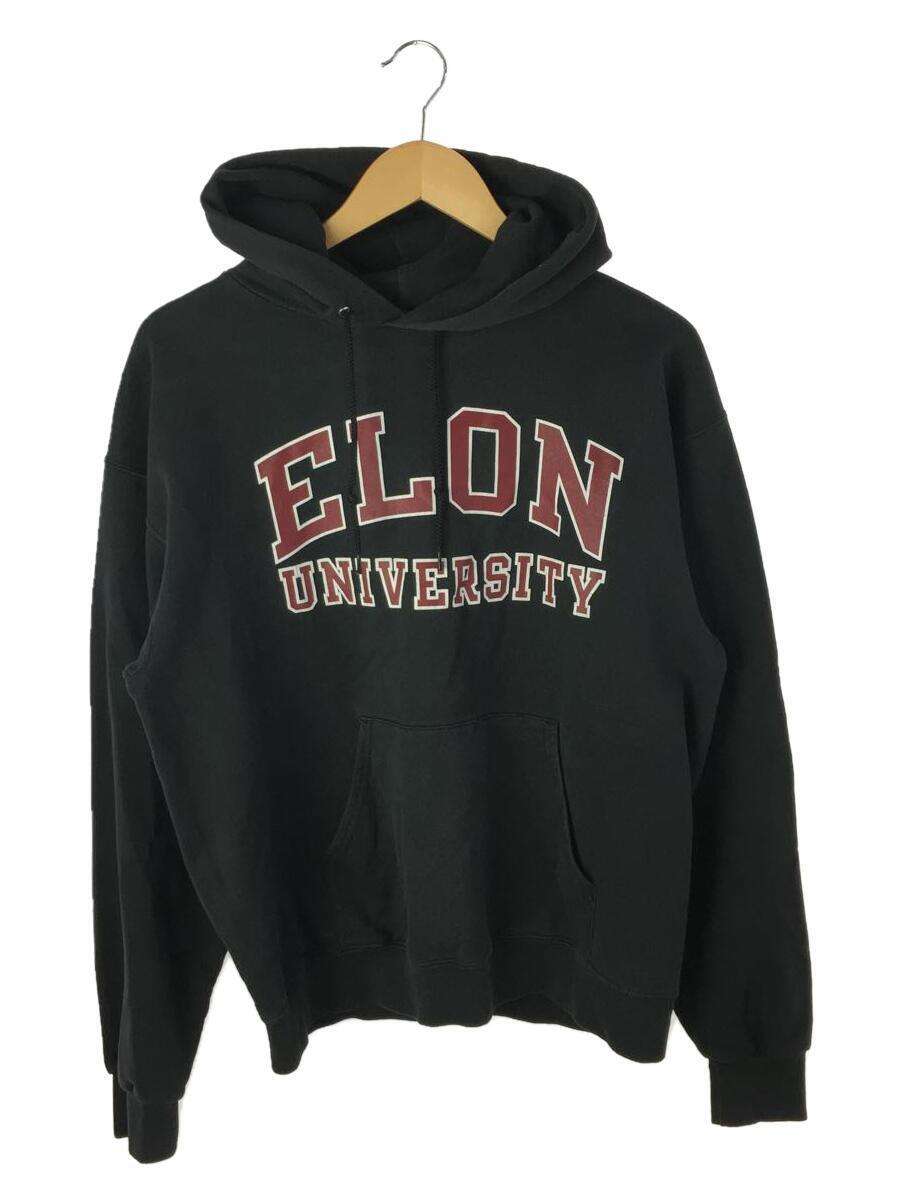 Champion◆ELON UNIVERSITY/パーカー/M/コットン/BLK/プリント_画像1