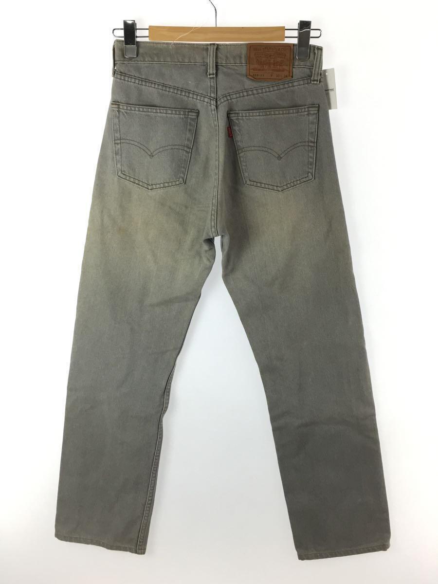 Levi’s◆ストレートパンツ/30/コットン/GRY/無地/509-0331/染み・汚れ有_画像2