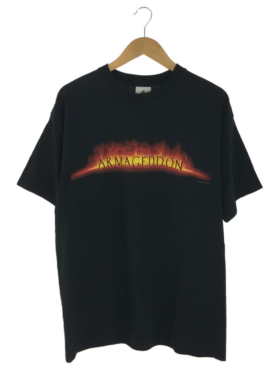 TourChamp◆アルマゲトン/バックプリント有/90s/Tシャツ/XL/コットン/BLK/プリント_画像1