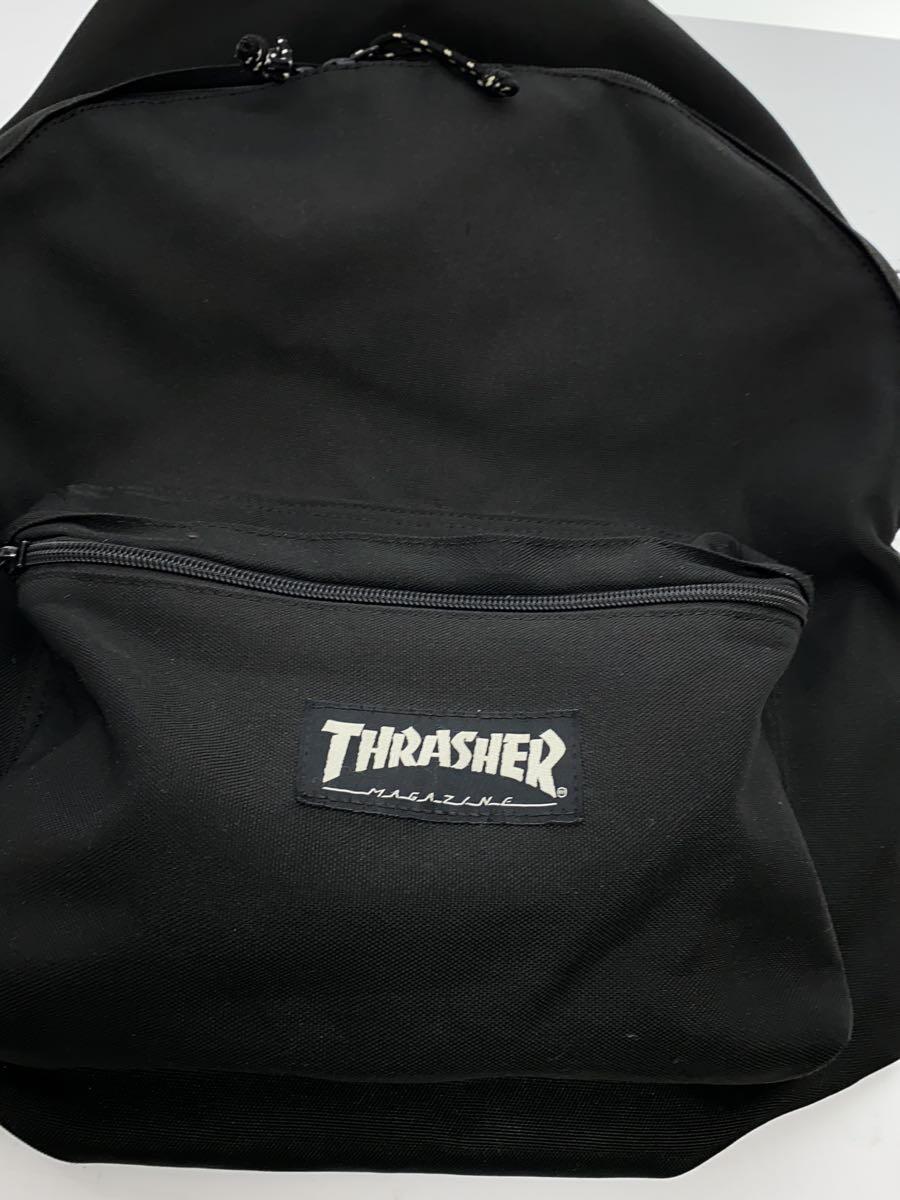 THRASHER◆リュック/PVC/BLK/無地_画像8