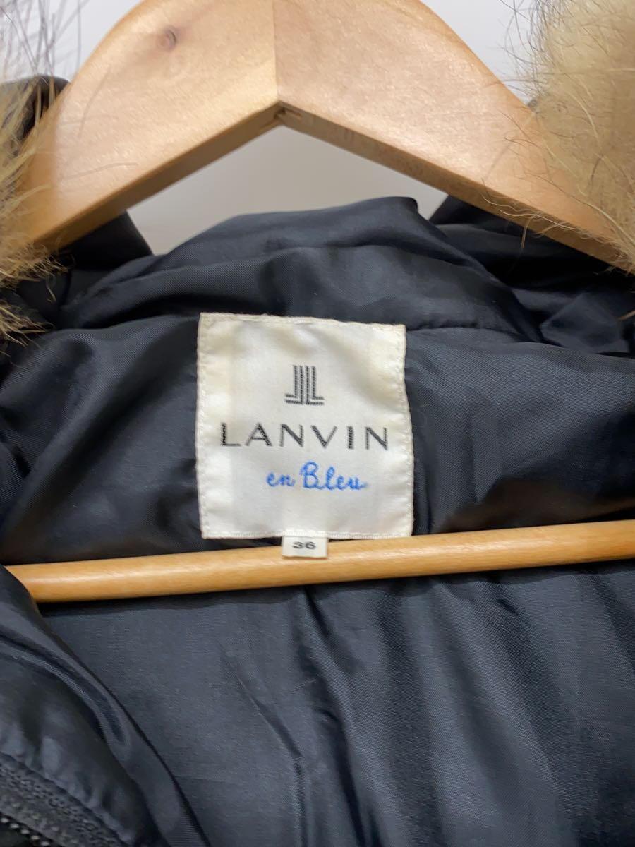 LANVIN en Bleu◆ダウンジャケット/36/ポリエステル/BLK_画像3