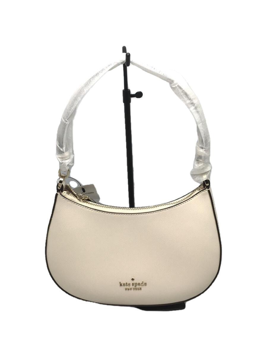 kate spade new york◆kate spade/ショルダーバッグ/レザー/WHT