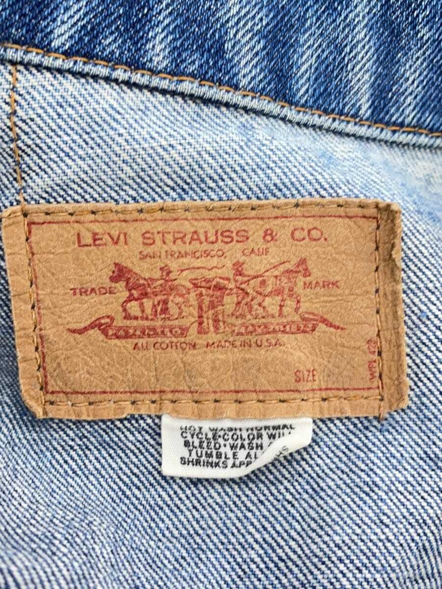 Levi’s◆Gジャン/4th/裏ボタン525/スモールE/-/デニム/IDG/USA製_画像3