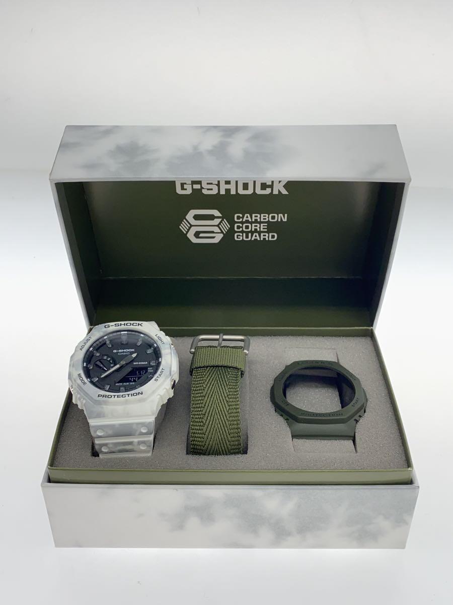 CASIO◆クォーツ腕時計_G-SHOCK/Gショック/デジアナ/ブラック/ホワイト/GAE-2100_画像8