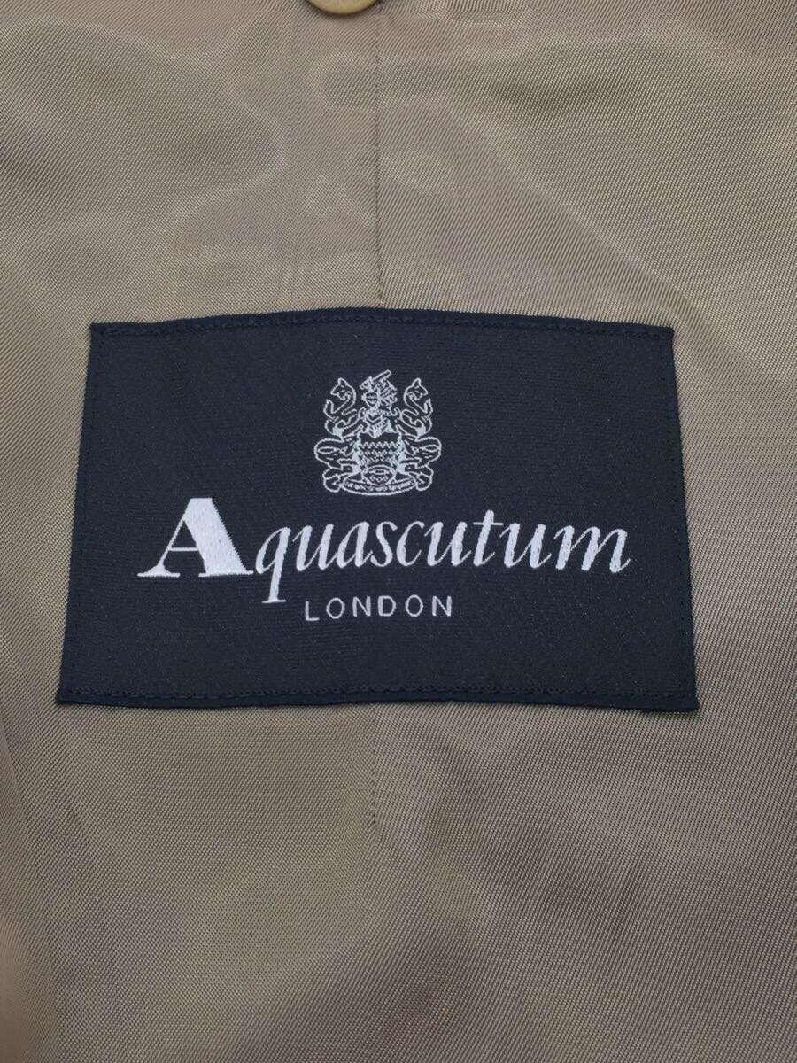 Aquascutum◆トレンチコート/36/コットン/GRN/2227451101-83_画像3