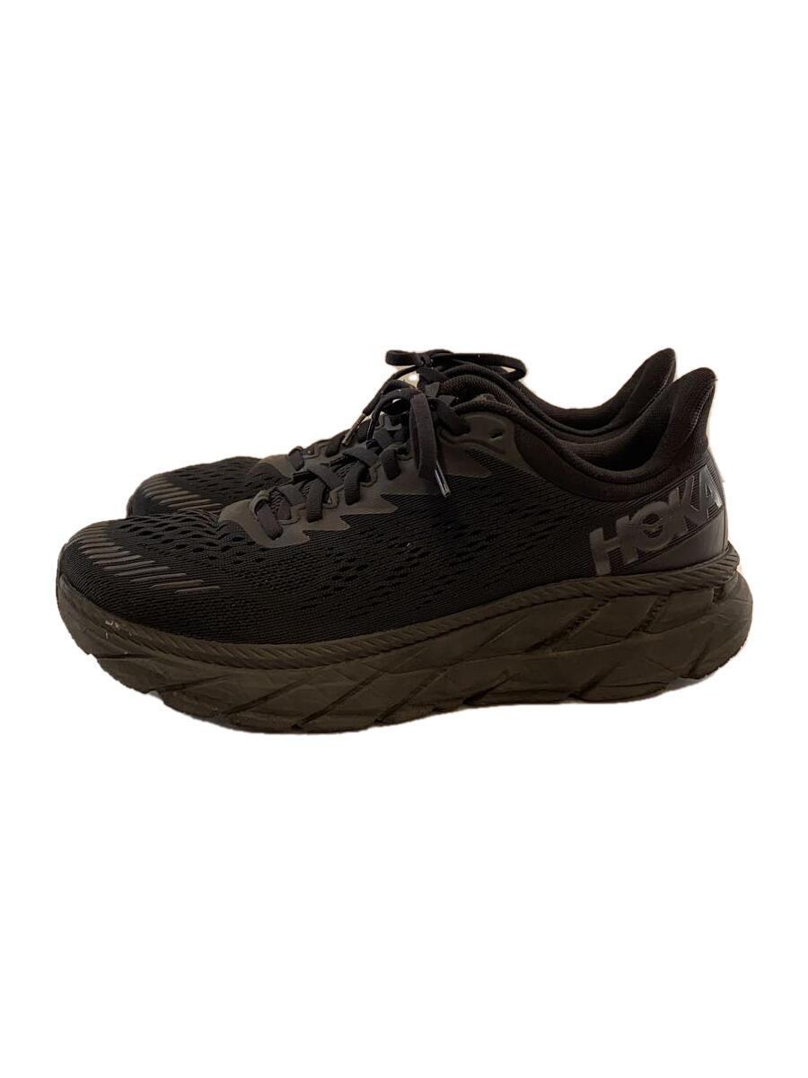 HOKA ONE ONE◆CLIFTON7/ローカットスニーカー/27cm/ブラック/f27220d_画像1