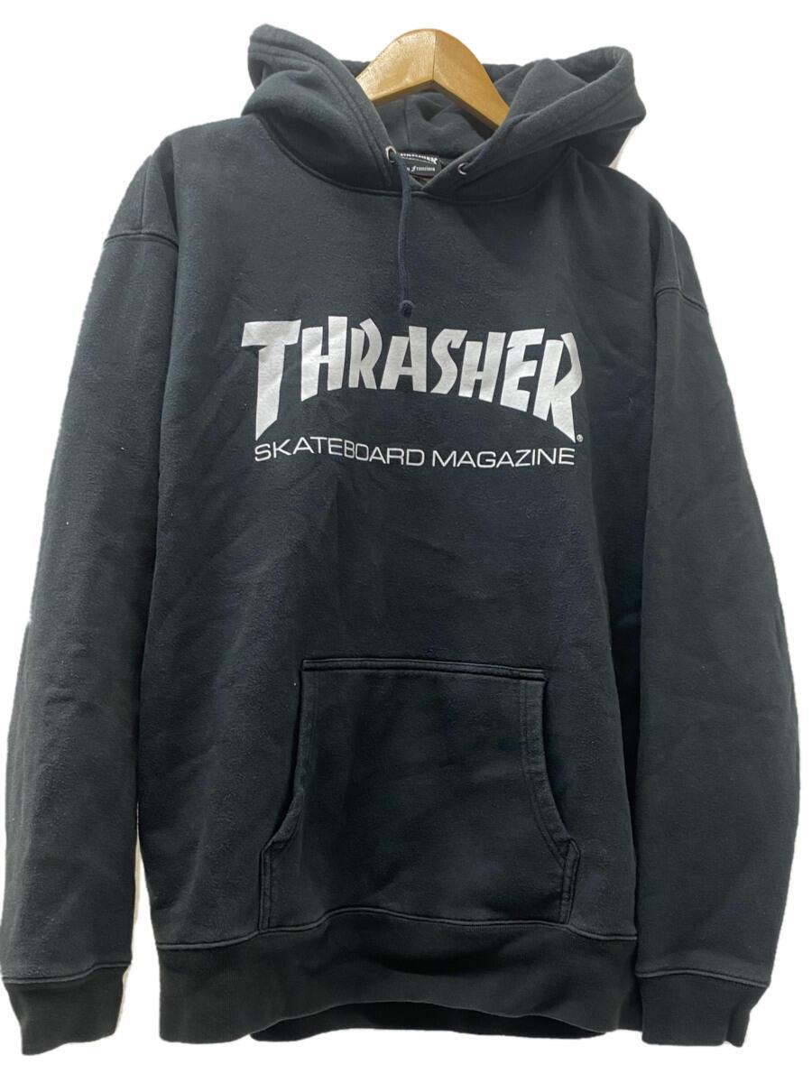 THRASHER◆パーカー/XL/コットン/BLK_画像1