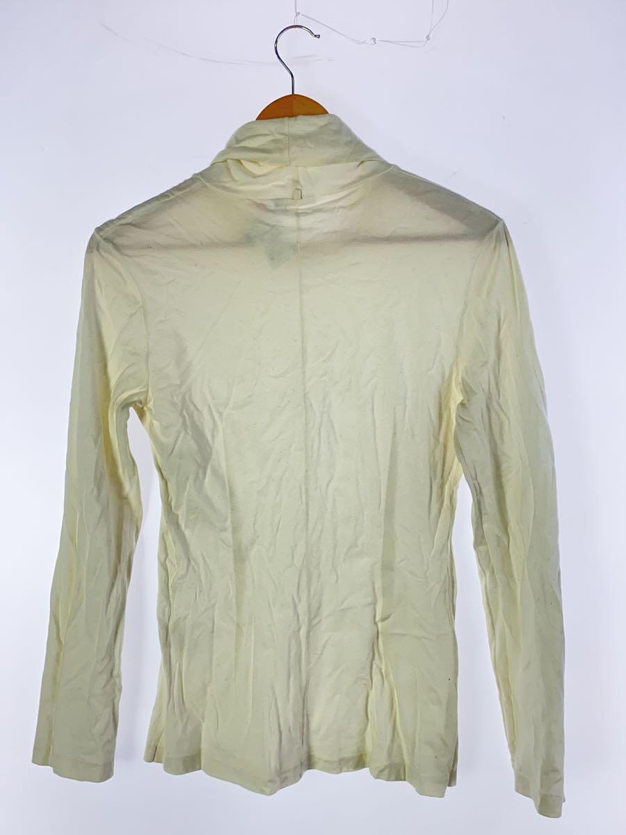 ANN DEMEULEMEESTER* high‐necked cut and sewn / long sleeve T shirt /36/ cotton / white / plain 