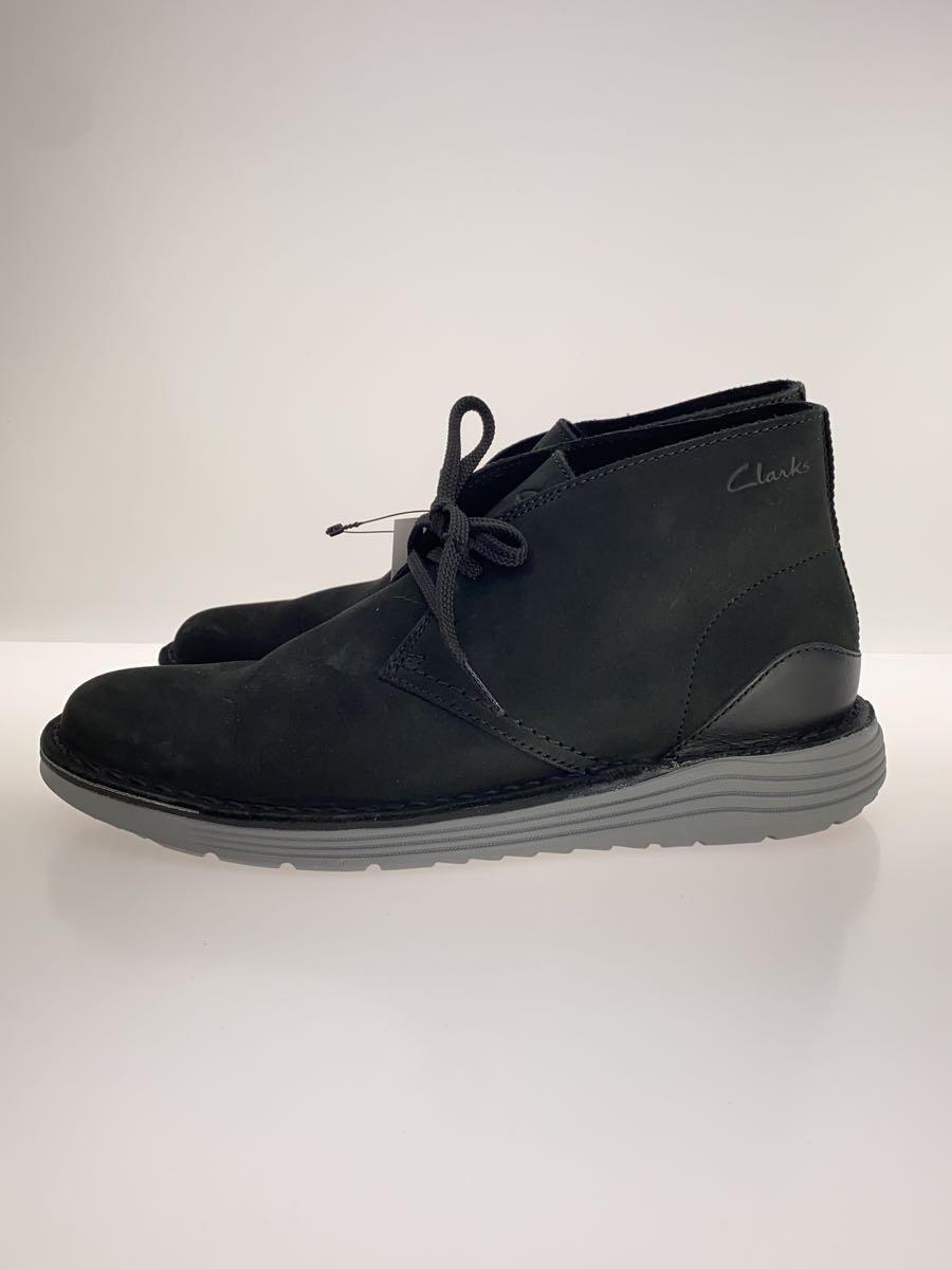 Clarks◆デッキシューズ/US7/BLK/261691127060