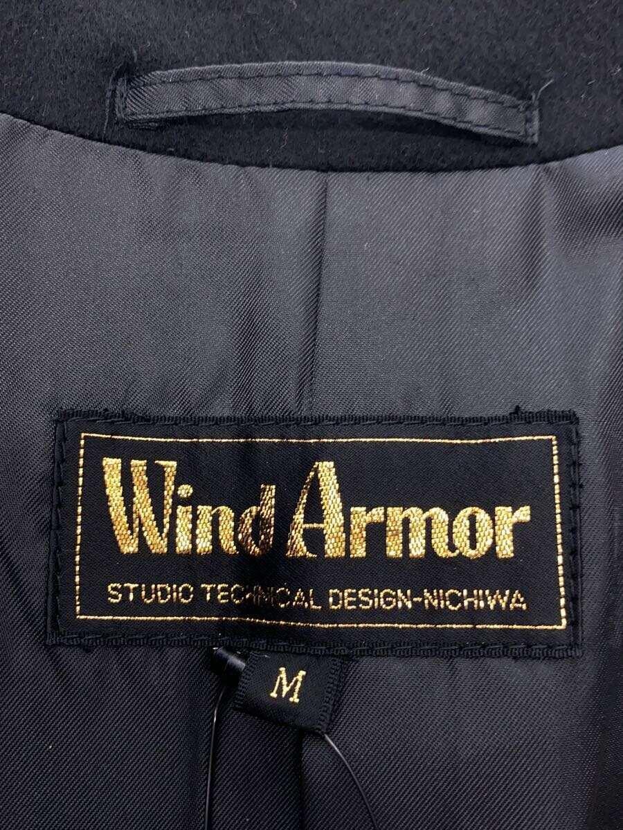 WIND ARMOR◆コート/M/カシミア/BLK/無地/cm-1_画像3