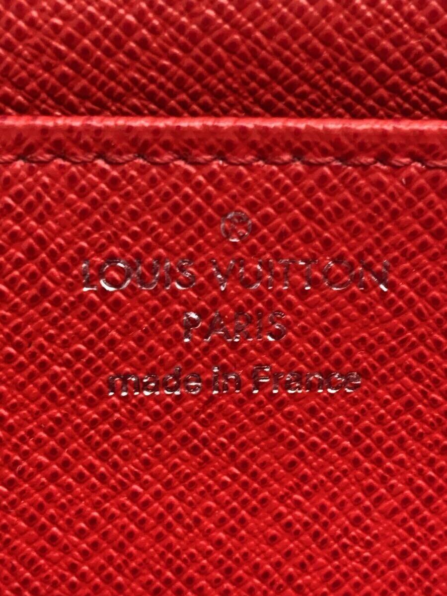 LOUIS VUITTON◆ポルト・フォイユ・ツイスト_エピ_RED/レザー/RED/レディース_画像3