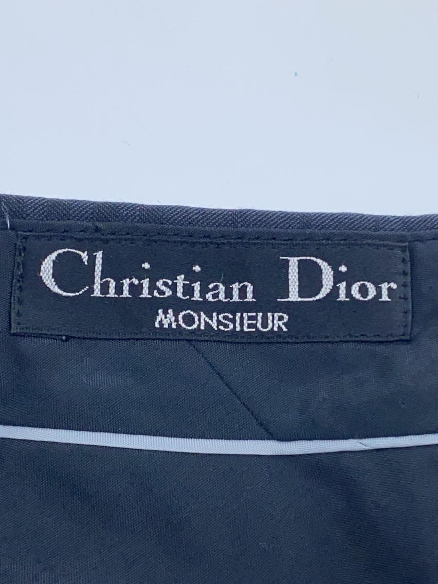 Christian Dior MONSIEUR◆スラックスパンツ/-/ウール/GRY/チェック_画像4