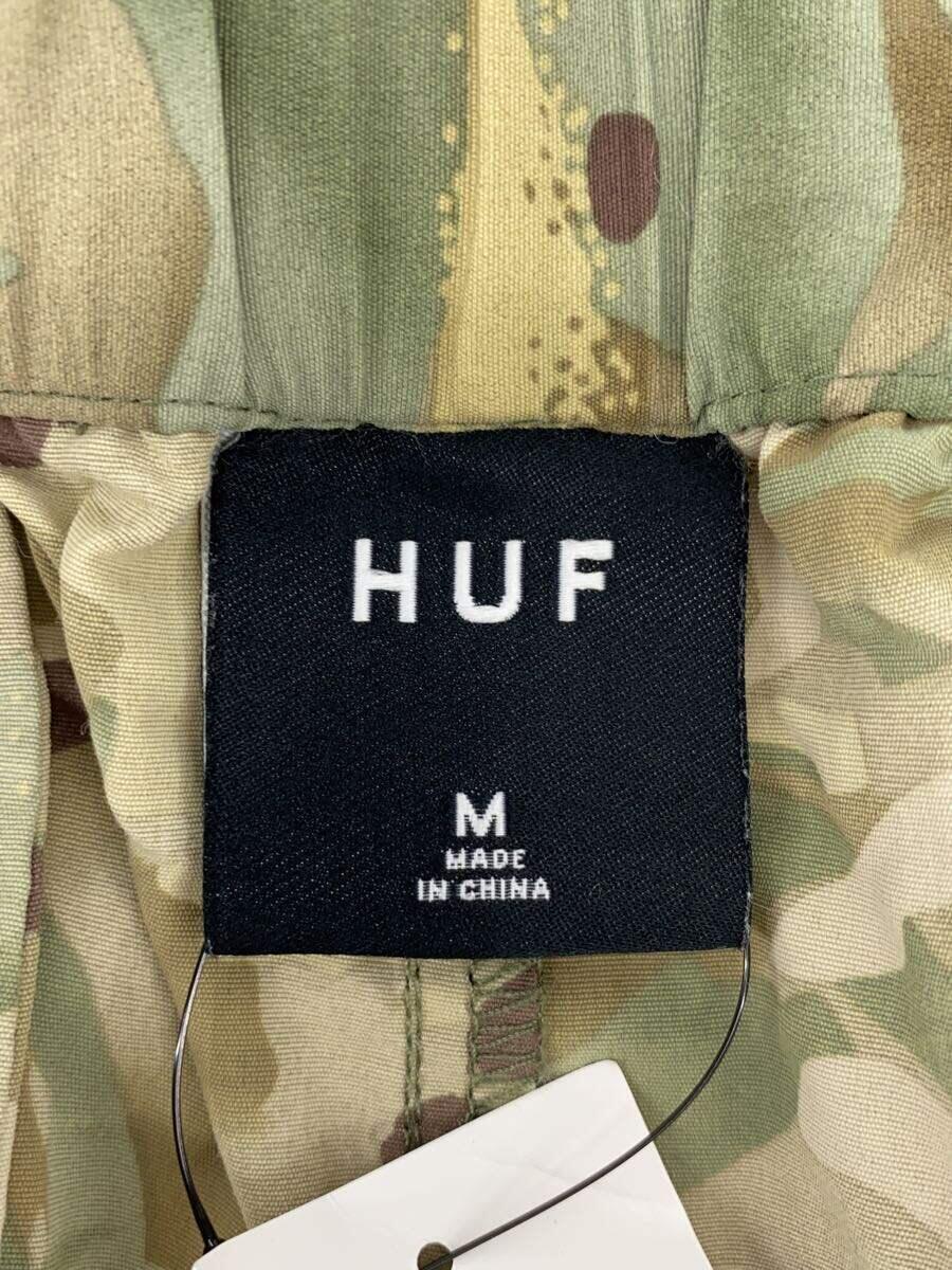 HUF◆ショートパンツ/ショーツ/ハーフパンツ/M/ナイロン/KHK/カモフラ/ベルト/メッシュポケット_画像4