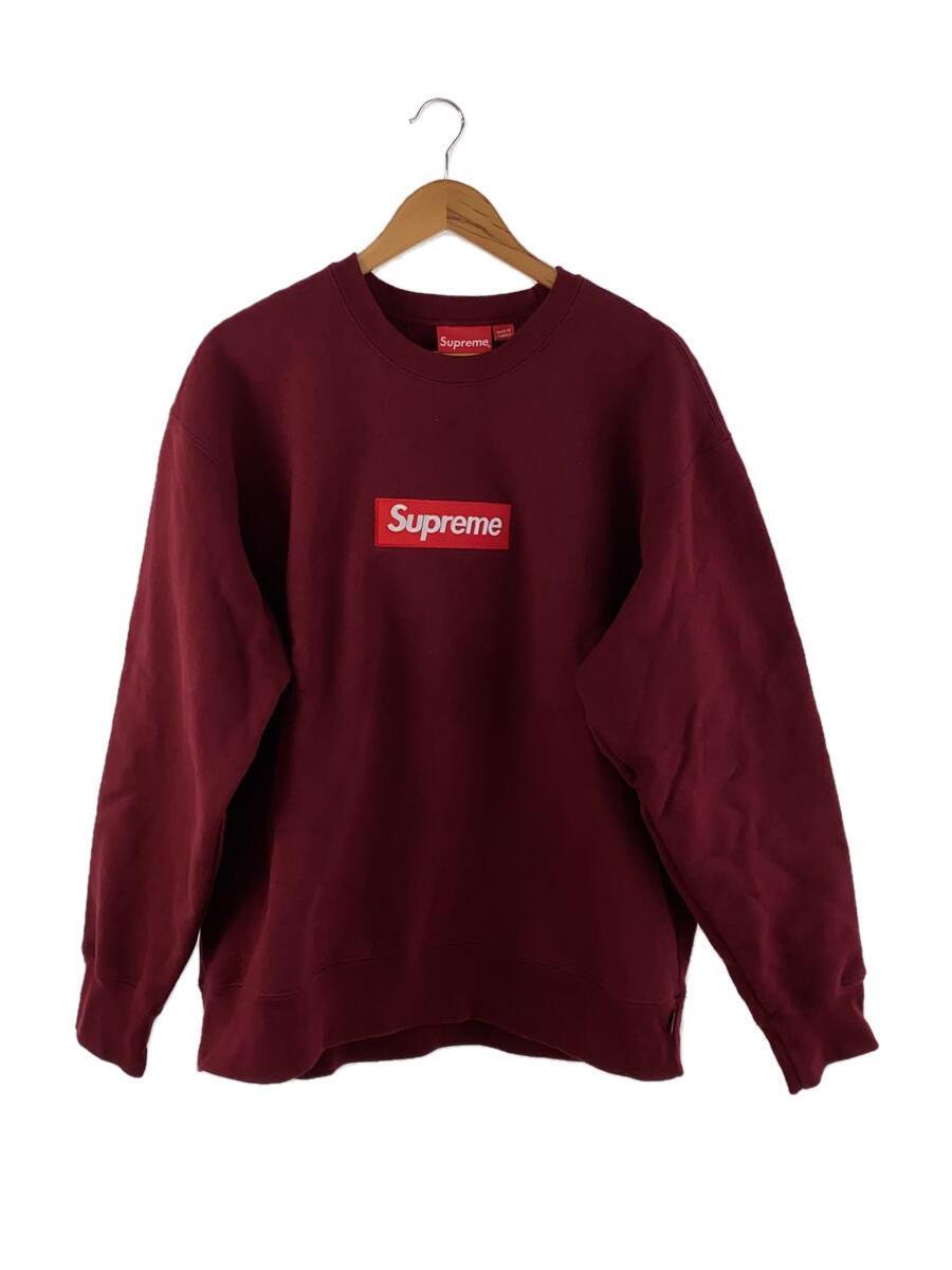 Supreme◆22AW/BOX LOGO CREWNECK/Cardinal/スウェット/L/コットン/BRD