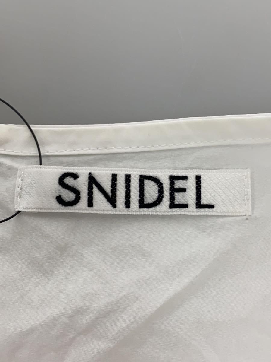 SNIDEL◆21SS/オーバーベストニットレイヤードプル長袖ワンピース/FREE/コットン/ホワイト/swnt2110_画像3