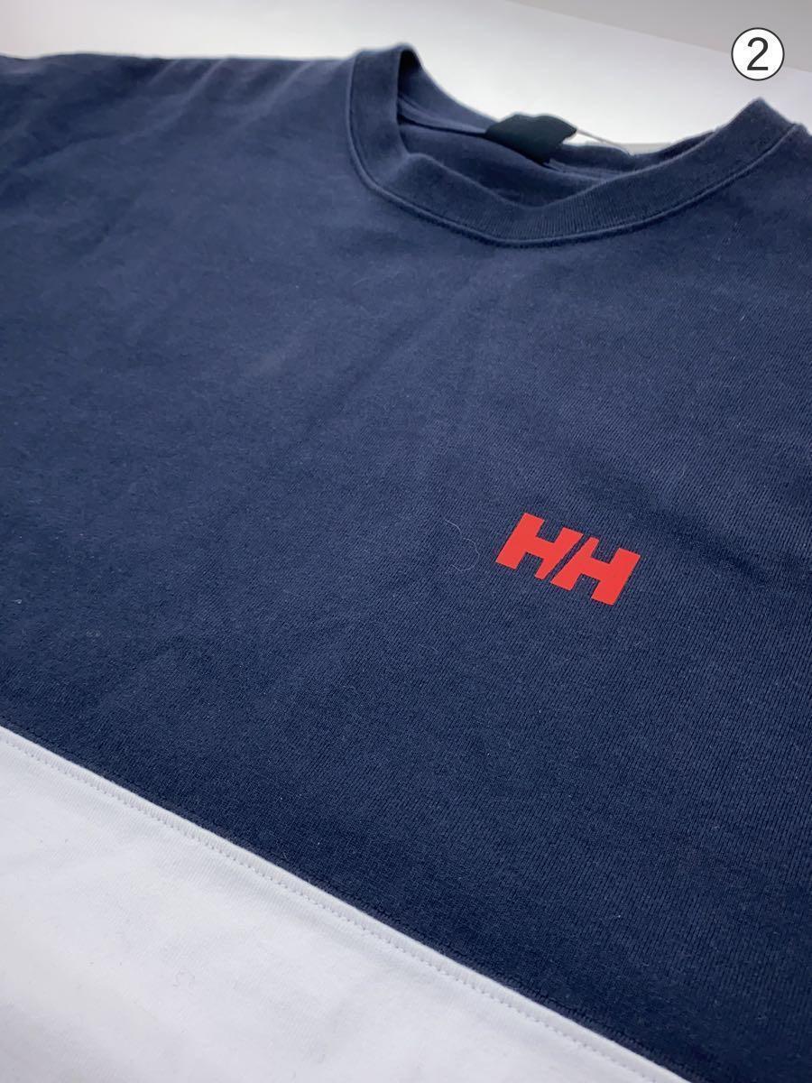 HELLY HANSEN◆長袖Tシャツ/L/コットン/NVY/無地/he32071_画像7