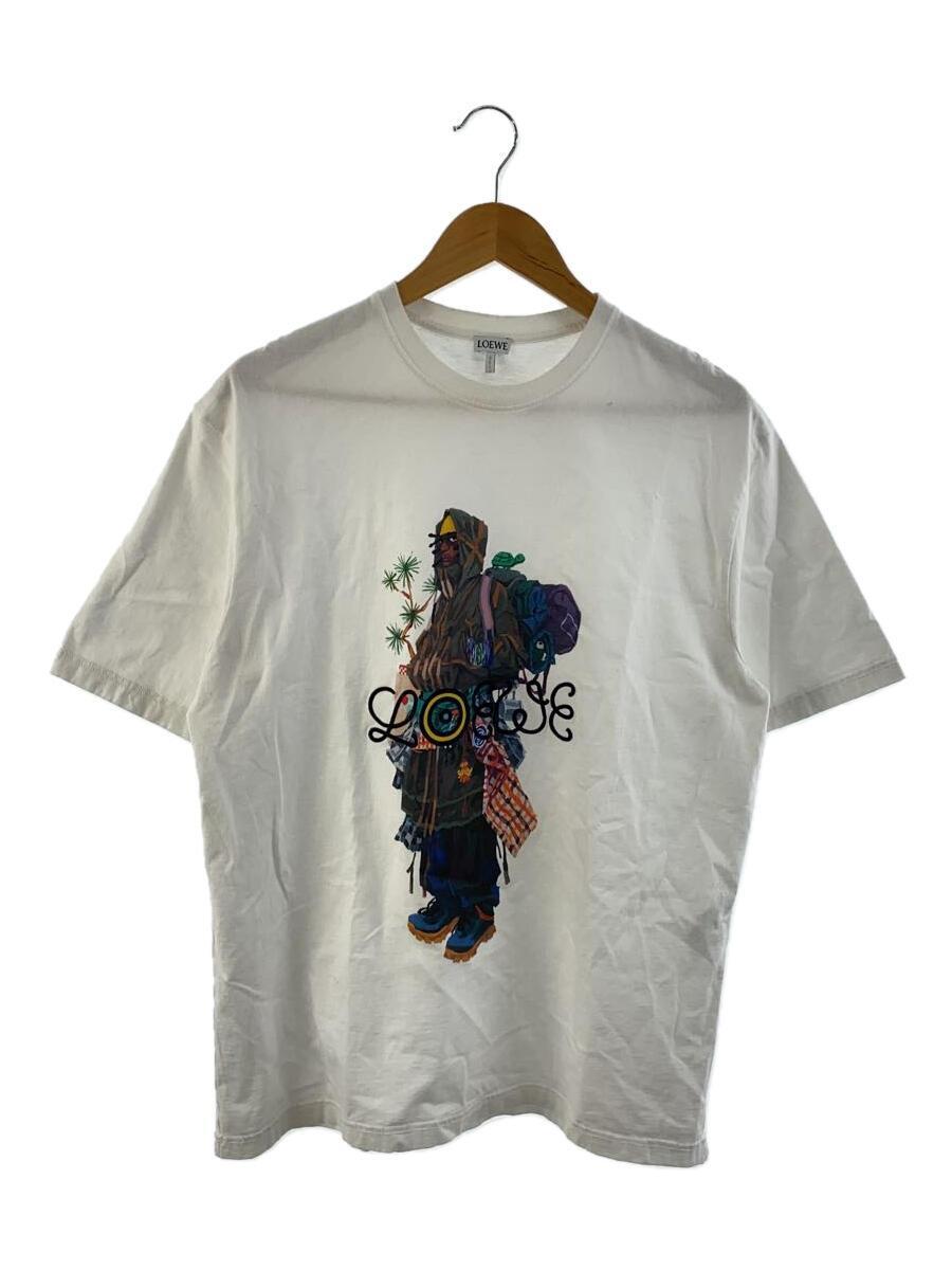 LOEWE◆Gang box Print T-shirt Tシャツ/XS/WHT/H664Y22J13
