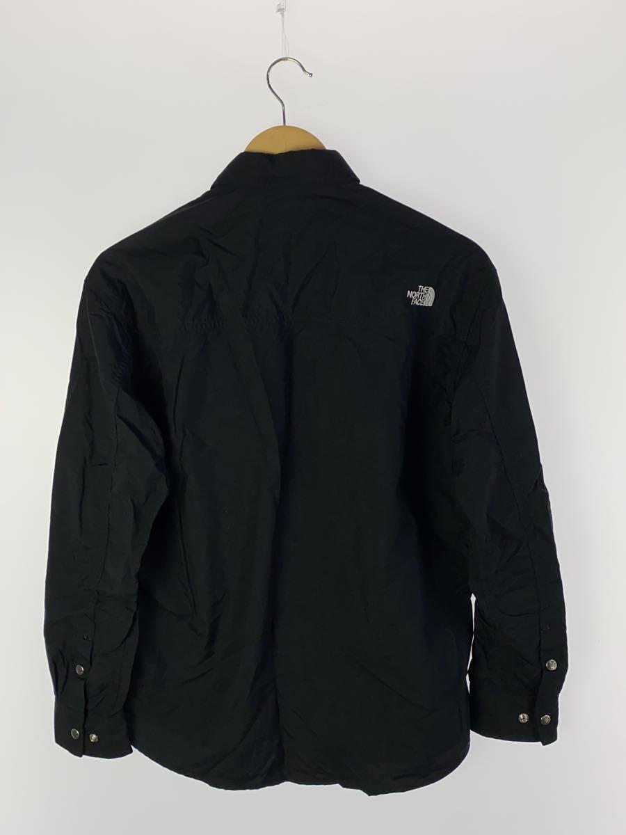 THE NORTH FACE◆L/S NUPTSE SHIRT_ロングスリーブヌプシシャツ/S/ナイロン/BLK/無地_画像2