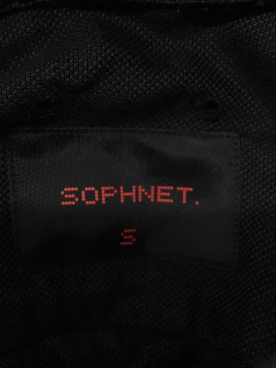 SOPHNET.◆長袖シャツ/S/コットン/BLK/SOPH-23070_画像3