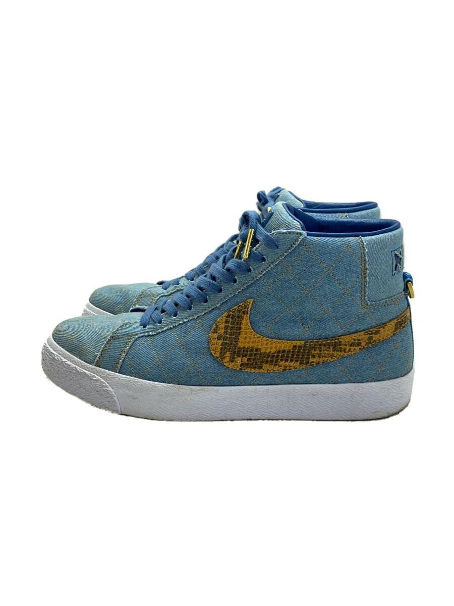 NIKE◆ZOOM BLAZER MID QS_ズーム ブレーザー ミッド クイックストライク/US9/BLU/デニム