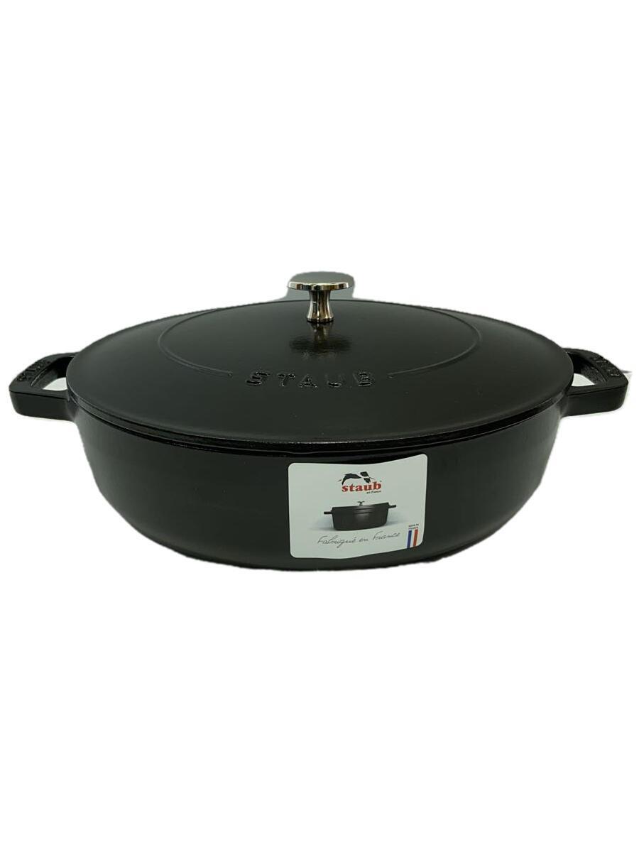 Staub◆鍋/容量:3L/サイズ:26cm/BLK/40506-542-5_画像1