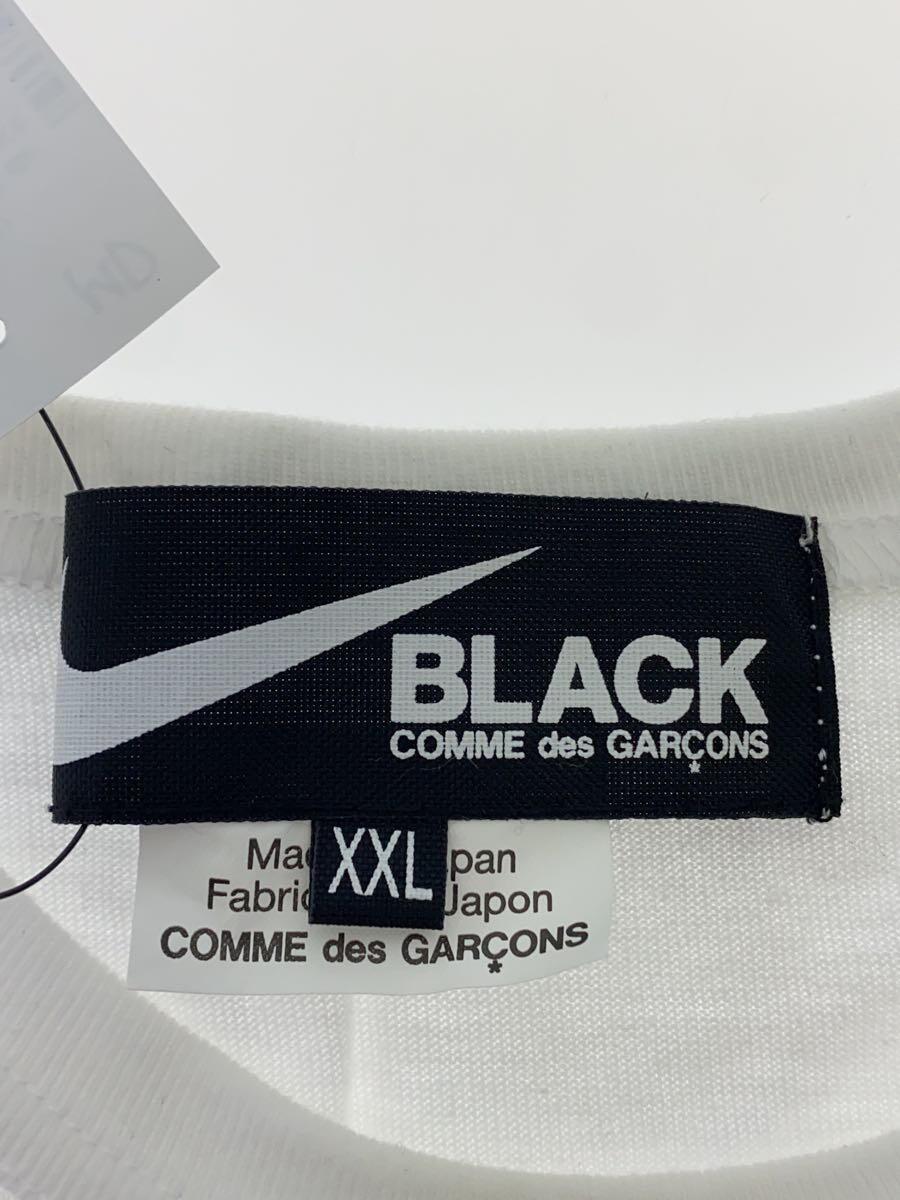 BLACK COMME des GARCONS◆Tシャツ/XXL/コットン/WHT/1G-T102_画像3
