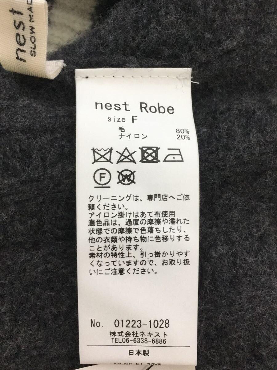 nest Robe◆ニットベスト(厚手)/FREE/ウール/GRY/01223-1028_画像4