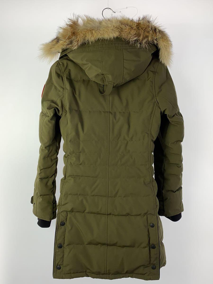 CANADA GOOSE◆ロングダウンジャケット/XS/ポリエステル/KHK/2090L_画像2