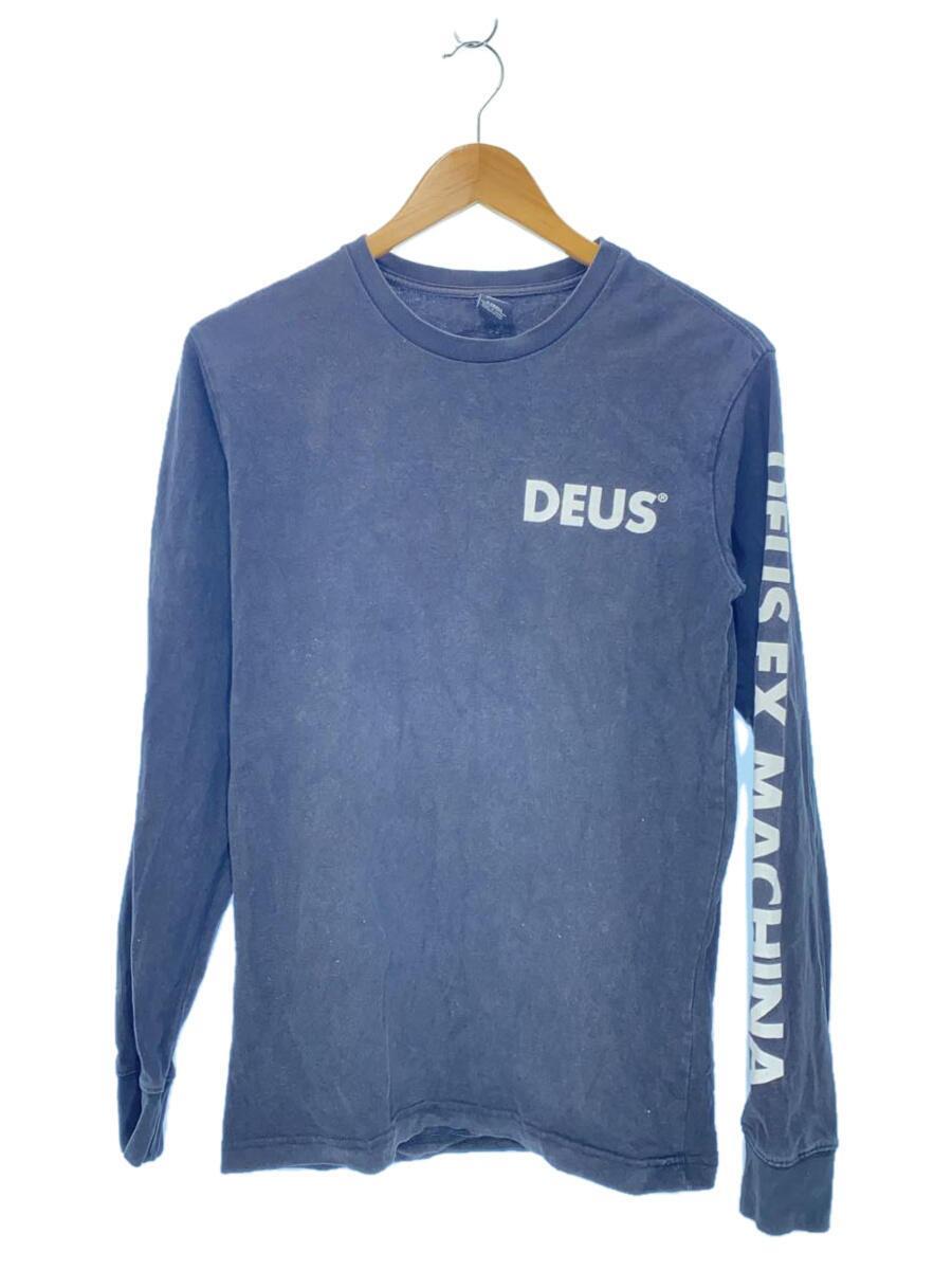 DEUS EX MACHINA* long sleeve T shirt /XS/ cotton /BLK/ plain /DMP61945A