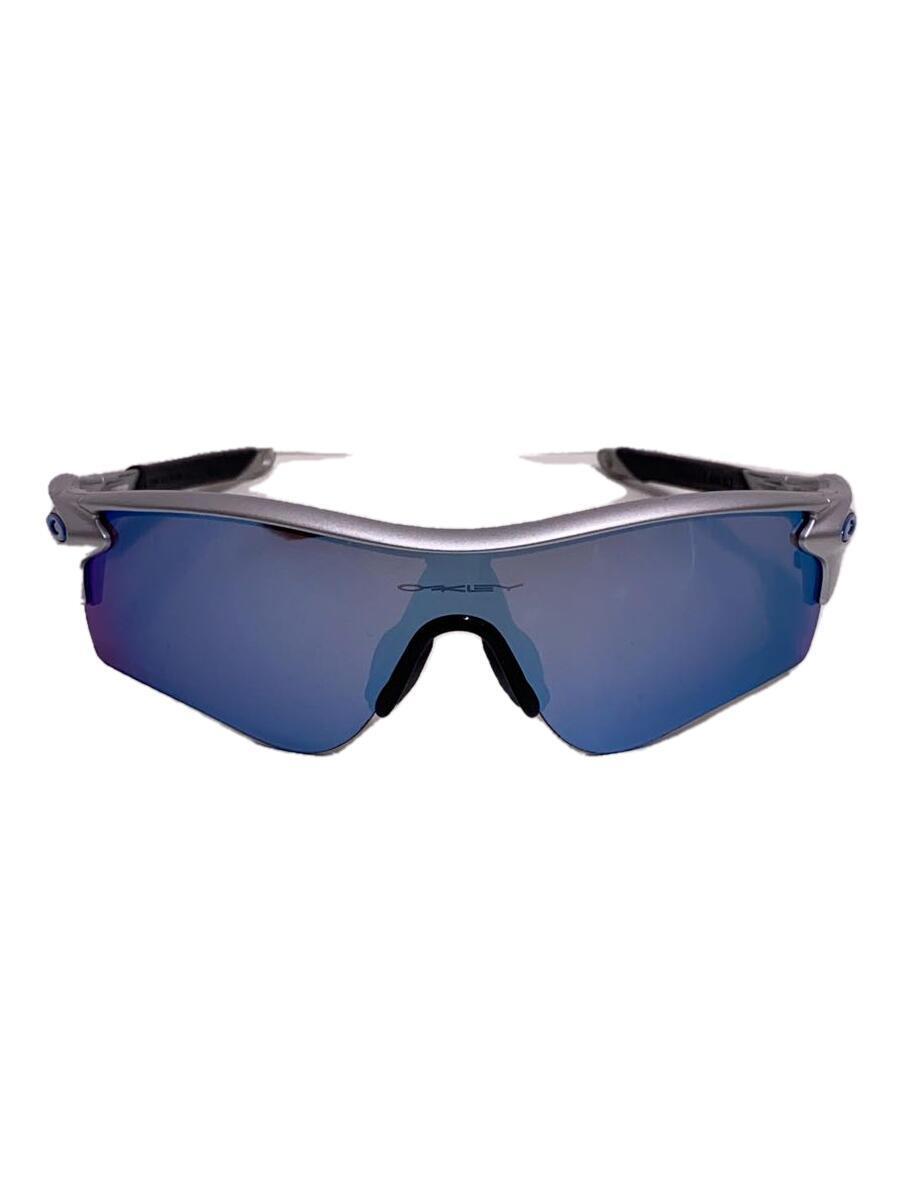 OAKLEY◆radarlock PRIZM/サングラス/スポーツグラス/プラスチック/SLV/BLU/メンズ