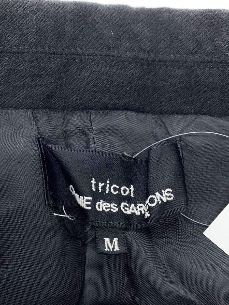tricot COMME des GARCONS◆ジャケット/M/ウール/Bブラック/TR-J033_画像3
