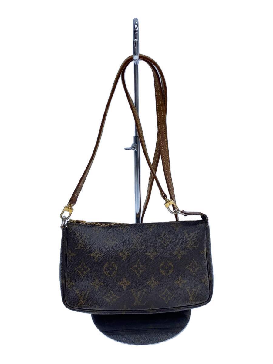 LOUIS VUITTON◆1)ポシェット・アクセソワール_モノグラム・キャンバス_BRW/PVC/BRW_画像1